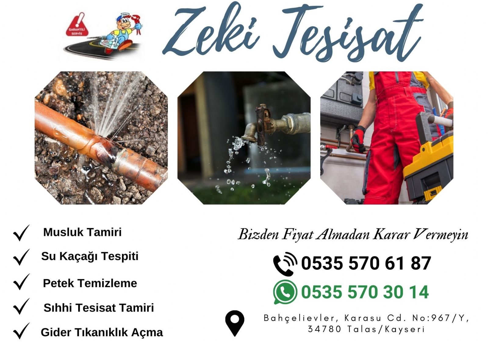 Talas Su Kaçağı Tespiti